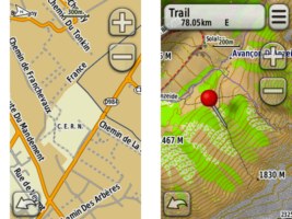 Imatge del mapa base des de un dispositiu gps